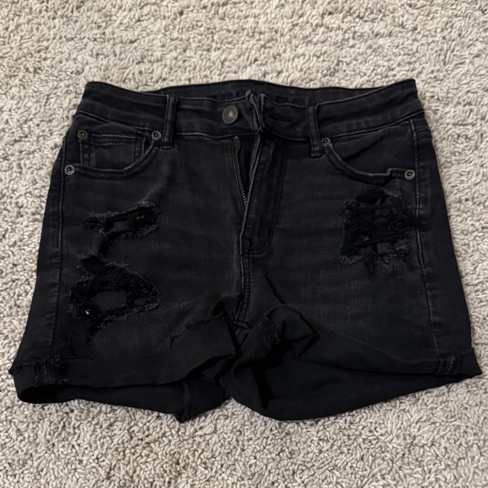 American Eagle Outfitters Black Jean Shorts